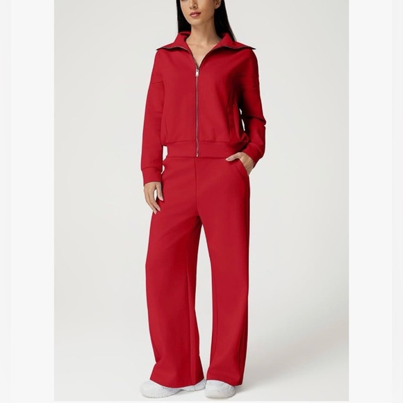 NWT 2PC RED PANT SET-S - Picture 5 of 16